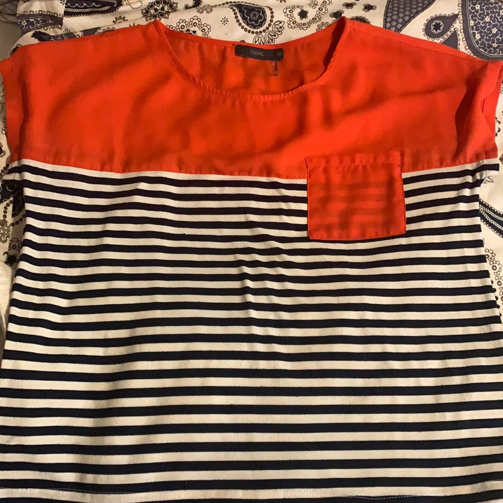 Red white and blue shirt